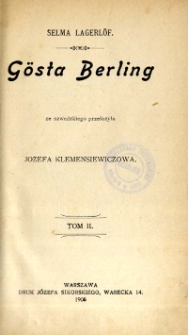 Gösta Berling. T. 2