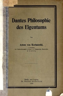 Dantes Philosophie des Eigentums