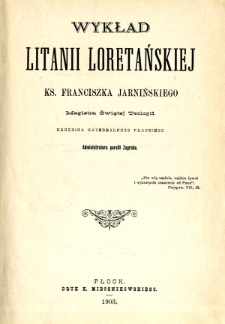 Wykład Litanii Loretańskiej
