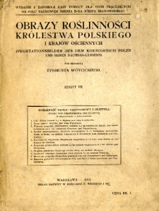 Obrazy Roślinności Kr&oacute;lestwa Polskiego i Kraj&oacute;w Ościennych