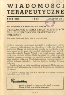 Wiadomości Terapeutyczne 1942 R.13 nr 1