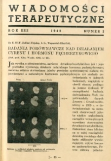 Wiadomości Terapeutyczne 1942 R.13 nr 2
