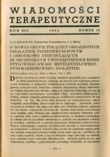 Wiadomości Terapeutyczne 1942 R.13 nr 10