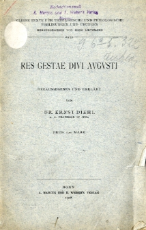 Index rerum a se gestarum