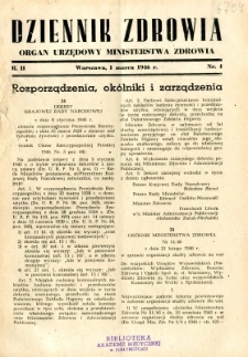 Dziennik Zdrowia 1946 R.2 nr 4