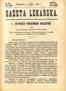 Gazeta Lekarska 1902 R.37, t.22, nr 32