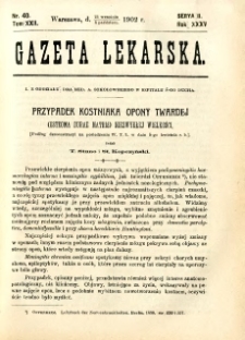 Gazeta Lekarska 1902 R.37, t.22, nr 40