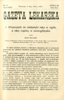 Gazeta Lekarska 1906 R.41, t.26, nr 11