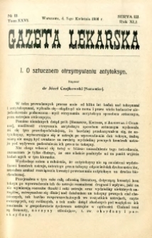 Gazeta Lekarska 1906 R.41, t.26, nr 13