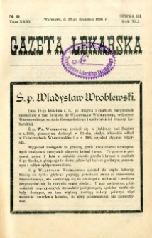 Gazeta Lekarska 1906 R.41, t.26, nr 16