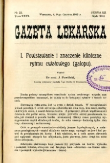 Gazeta Lekarska 1906 R.41, t.26, nr 22