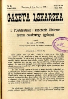 Gazeta Lekarska 1906 R.41, t.26, nr 25