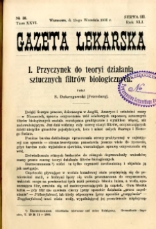 Gazeta Lekarska 1906 R.41, t.26, nr 36