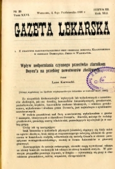 Gazeta Lekarska 1906 R.41, t.26, nr 39