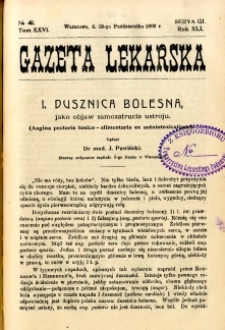 Gazeta Lekarska 1906 R.41, t.26, nr 40