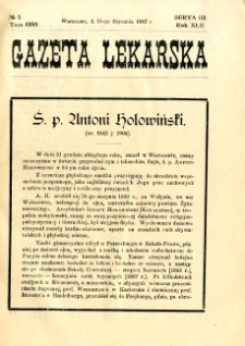 Gazeta Lekarska 1907 R.42, t.27, nr 3