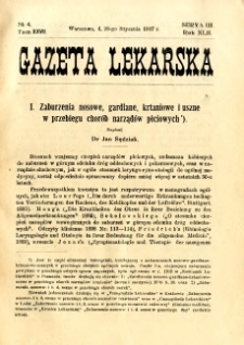 Gazeta Lekarska 1907 R.42, t.27, nr 4