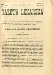 Gazeta Lekarska 1907 R.42, t.27, nr 6