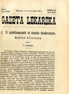 Gazeta Lekarska 1907 R.42, t.27, nr 14