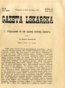 Gazeta Lekarska 1907 R.42, t.27, nr 16