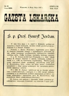 Gazeta Lekarska 1907 R.42, t.27, nr 20