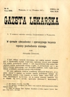 Gazeta Lekarska 1907 R.42, t.27, nr 35