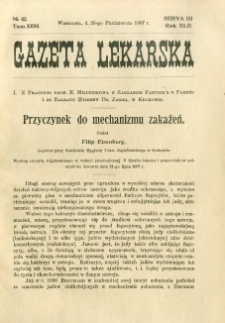 Gazeta Lekarska 1907 R.42, t.27, nr 42