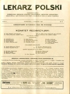 Lekarz Polski 1926 R.2 nr 4