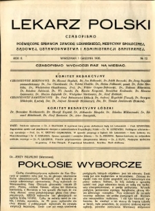 Lekarz Polski 1926 R.2 nr 12