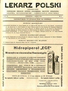 Lekarz Polski 1927 R.3 nr 3
