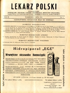 Lekarz Polski 1927 R.3 nr 7