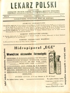 Lekarz Polski 1927 R.3 nr 9