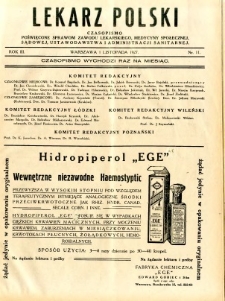 Lekarz Polski 1927 R.3 nr 11