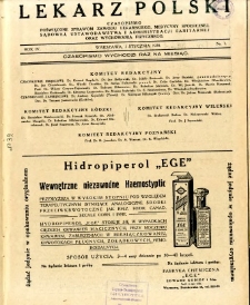 Lekarz Polski 1928 R.4 nr 1