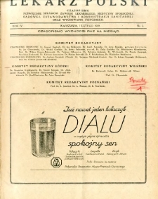 Lekarz Polski 1928 R.4 nr 2