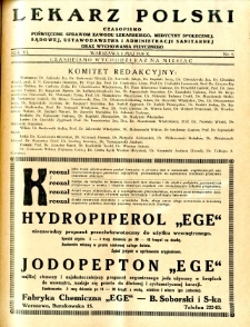 Lekarz Polski 1930 R.6 nr 5
