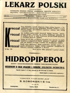 Lekarz Polski 1930 R.6 nr 9