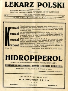 Lekarz Polski 1930 R.6 nr 9