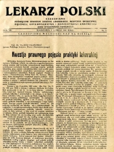 Lekarz Polski 1931 R.7 nr 2
