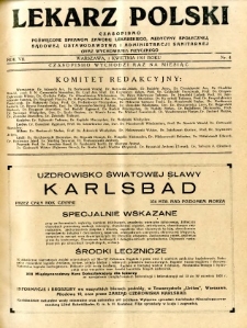 Lekarz Polski 1931 R.7 nr 4