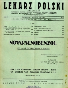 Lekarz Polski 1934 R.10 nr 9