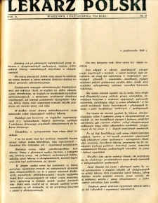 Lekarz Polski 1934 R.10 nr 10