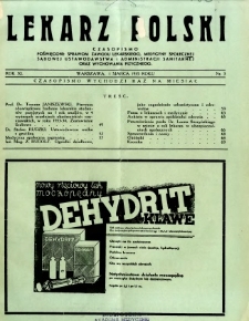 Lekarz Polski 1935 R.11 nr 3