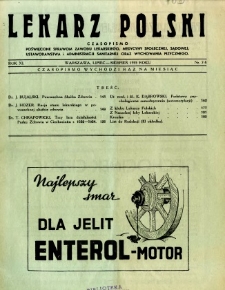 Lekarz Polski 1935 R.11 nr 7-8