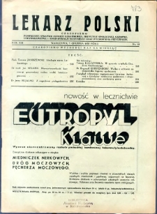 Lekarz Polski 1937 R.13 nr 12