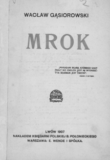 Mrok : sztuka współczesna w 3 aktach