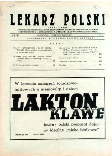 Lekarz Polski 1938 R.14 nr 6