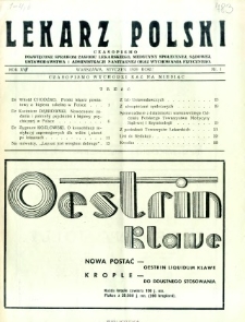 Lekarz Polski 1939 R.15 nr 1