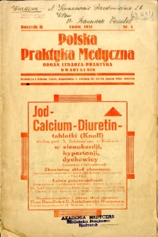 Polska Praktyka Medyczna 1931 R.2 nr 1