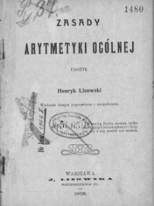 Zasady arytmetyki og&oacute;lnej